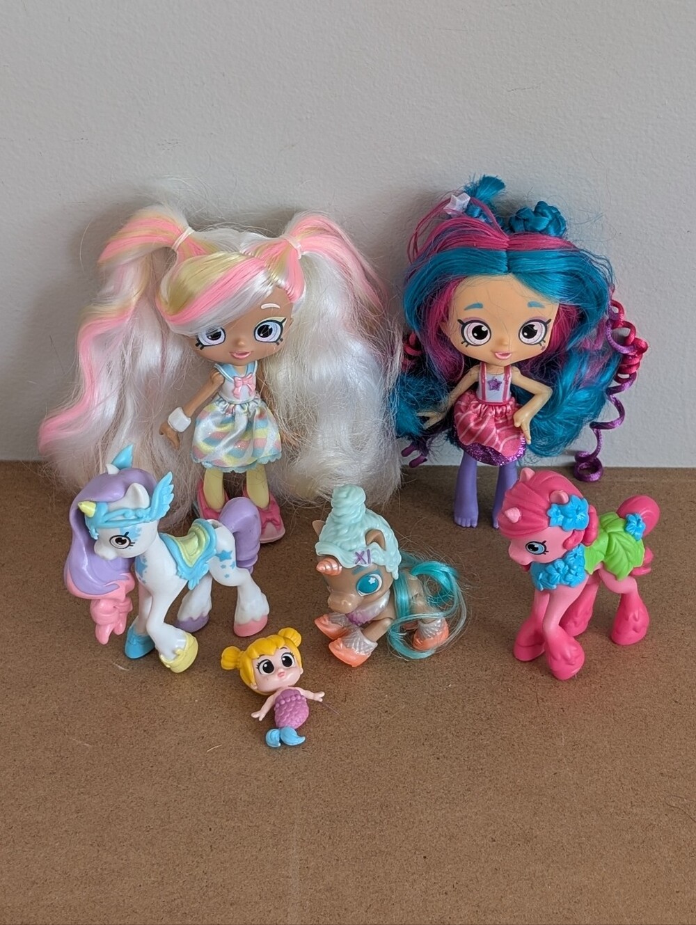Shopkins Shoppies Dolls Happy Places Lil' Ponies Rainbow Dreamer /Beach Unicorns